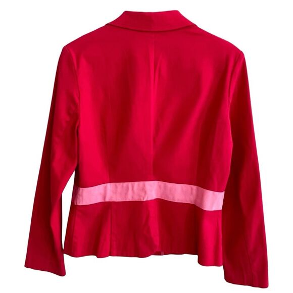 Bisou Bisou Womens Y2K Pink Blazer Size 12 Career Office Siren Legally Blond 90s - Picture 4 of 13